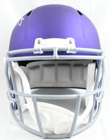 Fran Tarkenton Autographed Vikings F/S Tribute Speed Helmet w/HOF - Beckett W Holo