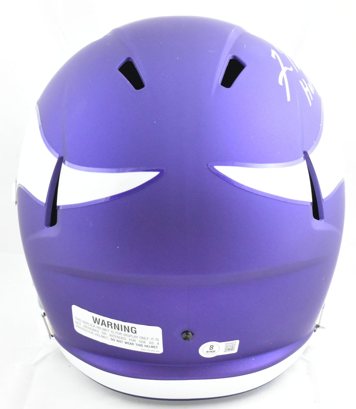 Fran Tarkenton Autographed Vikings F/S Tribute Speed Helmet w/HOF - Beckett W Holo