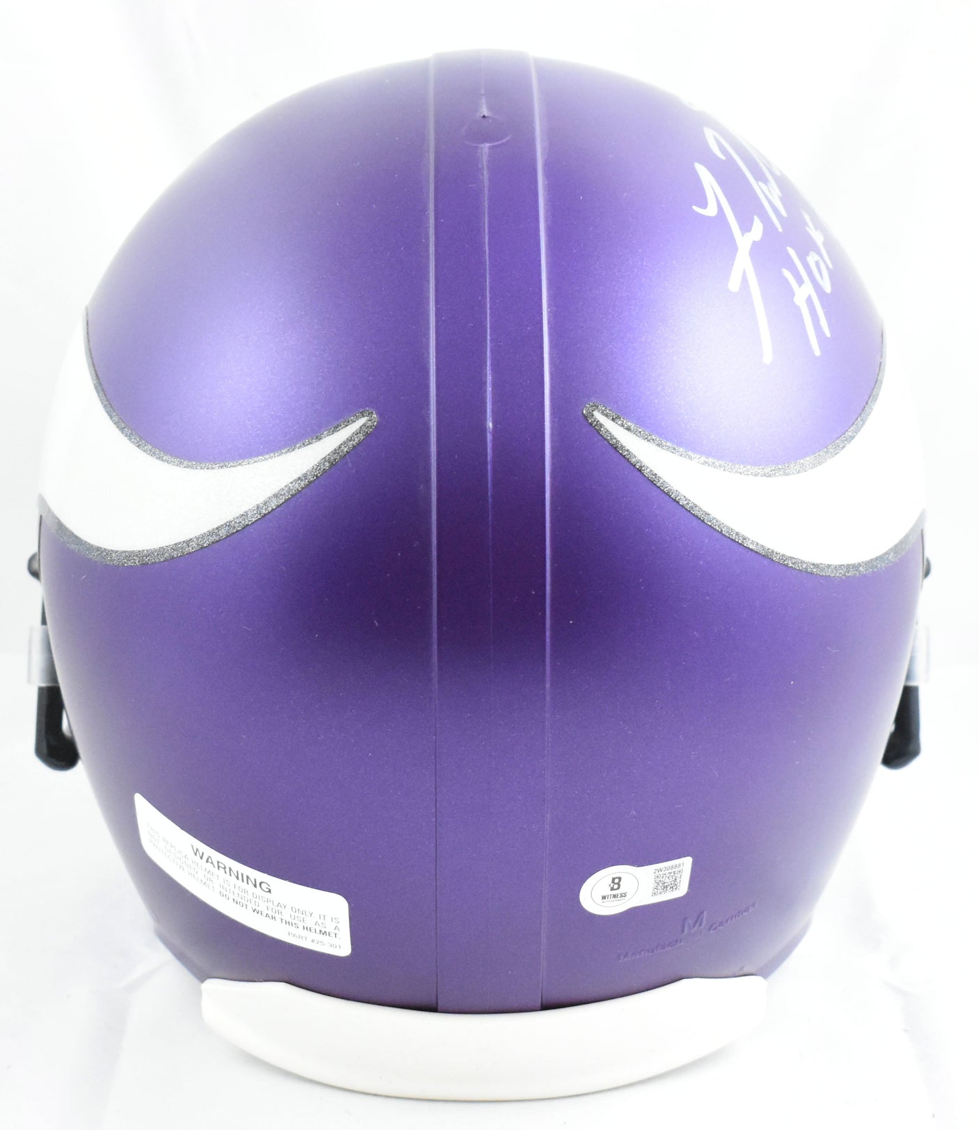 Fran Tarkenton Autographed Vikings F/S VSR4 Helmet w/HOF - Beckett W Hologram