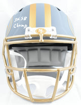 Roger Craig Autographed 49ers F/S Slate Speed Helmet w/3x SBChamp-Beckett W Holo