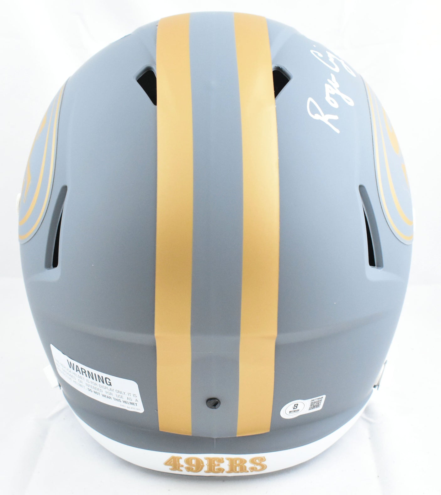 Roger Craig Autographed 49ers F/S Slate Speed Helmet w/3x SBChamp-Beckett W Holo