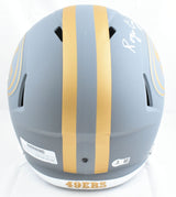 Roger Craig Autographed 49ers F/S Slate Speed Helmet w/3x SBChamp-Beckett W Holo