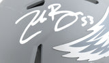 Zack Baun Autographed Eagles Slate Speed Mini Helmet - Beckett W Hologram *White