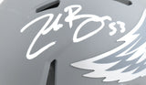 Zack Baun Autographed Eagles Slate Speed Mini Helmet - Beckett W Hologram *White
