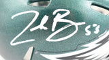 Zack Baun Autographed Eagles Speed Mini Helmet - Beckett W Hologram *Blemished