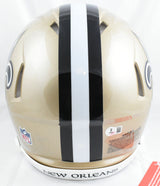 Alvin Kamara Autographed Saints F/S Speed Authentic Helmet - Beckett W Hologram