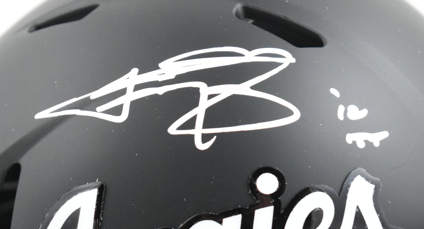 Johnny Manziel Signed Texas A&M Script Speed Mini Helmet w/HT - Beckett W Holo