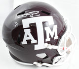 Johnny Manziel Autographed Texas A&M F/S Speed Helmet w/HT - Beckett W Hologram