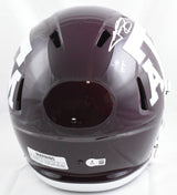 Johnny Manziel Autographed Texas A&M F/S Speed Helmet w/HT - Beckett W Hologram
