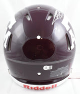 Johnny Manziel Signed Texas A&M F/S Speed Authentic Helmet w/HT JFF - Beckett W