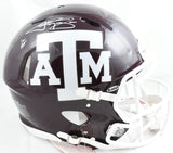 Johnny Manziel Signed Texas A&M F/S Speed Authentic Helmet w/HT - Beckett W Holo