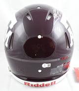 Johnny Manziel Signed Texas A&M F/S Speed Authentic Helmet w/HT - Beckett W Holo