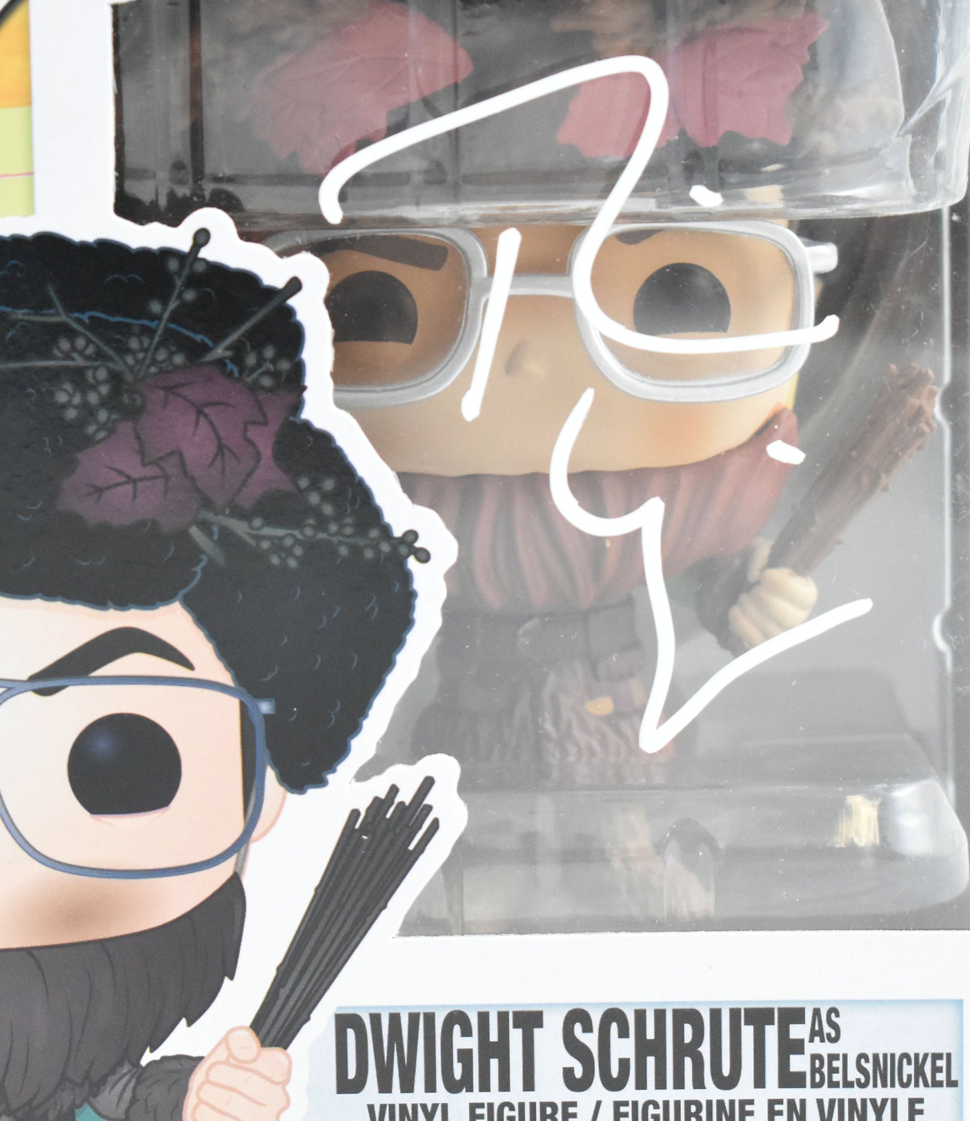 Rainn Wilson Autographed Dwight Schrute Funko Pop #907 The Office - Beckett W