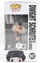 Rainn Wilson Autographed Dwight Schrute Funko Pop #907 The Office - Beckett W