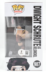 Rainn Wilson Autographed Dwight Schrute Funko Pop #907 The Office - Beckett W