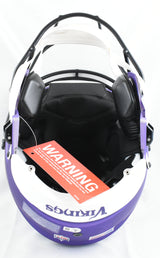 Aaron Jones Autographed Minnesota Vikings F/S Speed Flex Helmet - Beckett W Holo