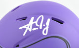 Aaron Jones Autographed Minnesota Vikings Rave Speed Mini Helmet-Beckett W Holo