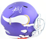 Aaron Jones Signed Vikings F/S Tribute Speed Authentic Helmet - Beckett W Holo