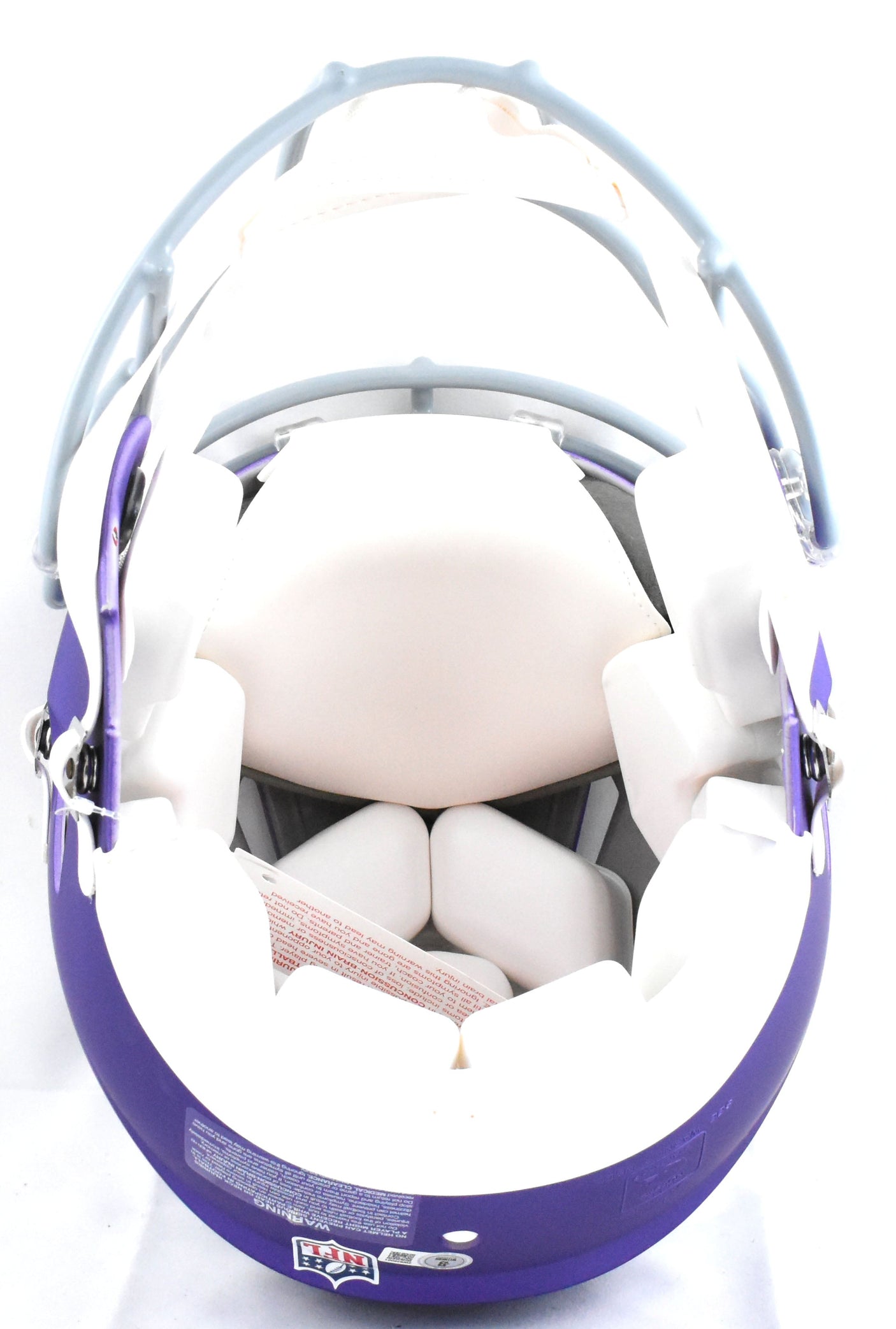 Aaron Jones Signed Vikings F/S Tribute Speed Authentic Helmet - Beckett W Holo