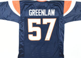 Dre Greenlaw Autographed Blue Pro Style Jersey - Beckett W Hologram *Black