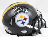 T.J. Watt Autographed Pittsburgh Steelers Speed Mini Helmet - Beckett W Hologram
