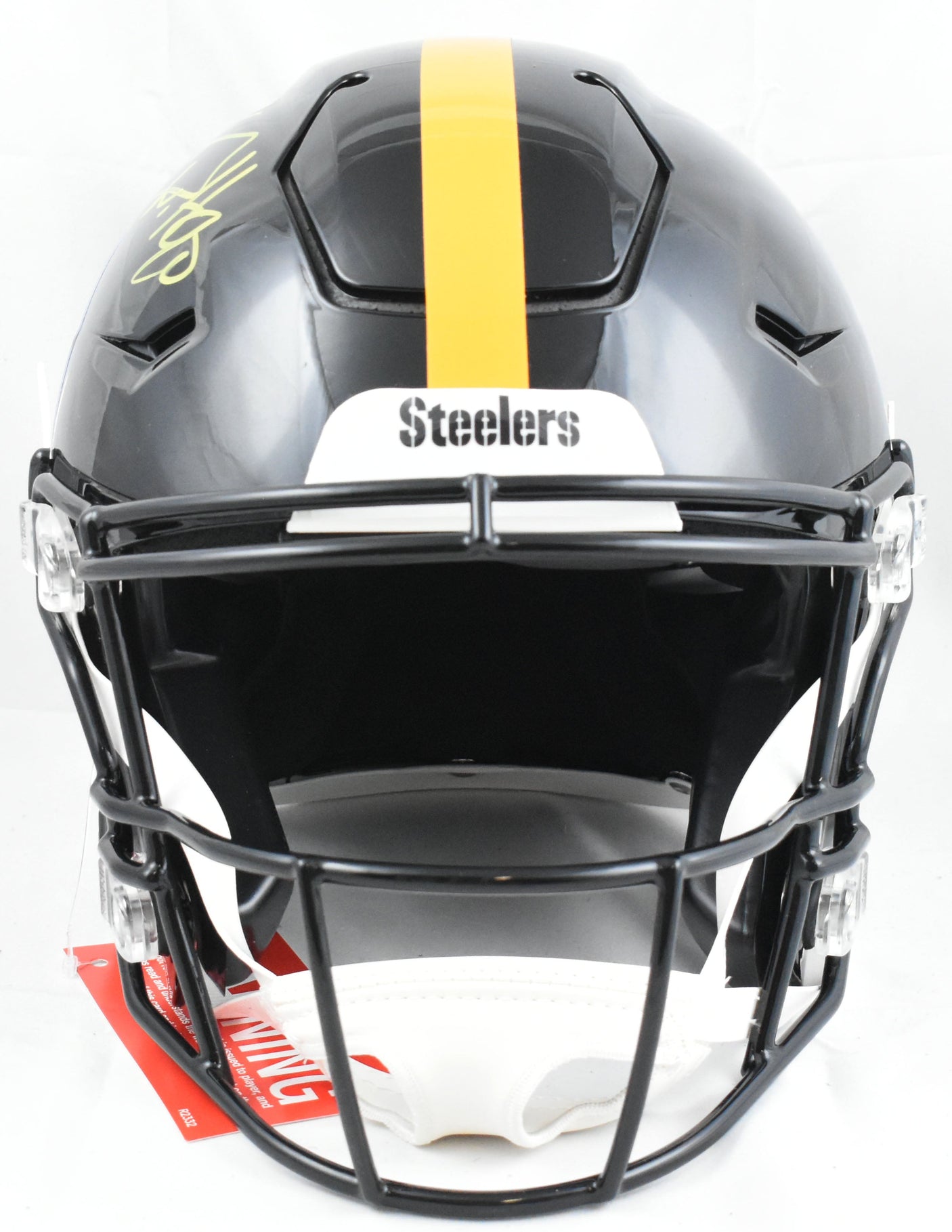 T.J. Watt Autographed Pittsburgh Steelers F/S Speed Flex Helmet - Beckett W Holo