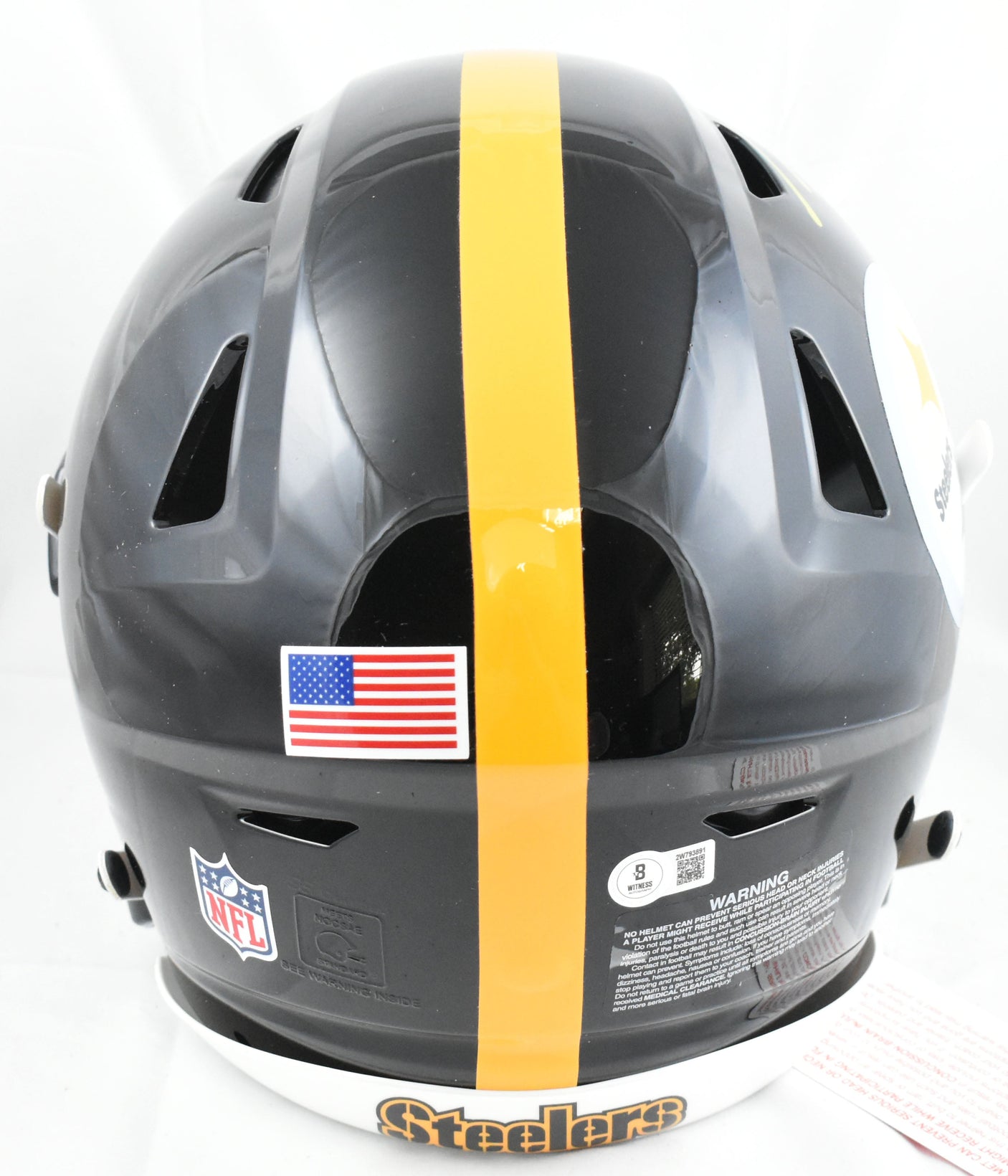 T.J. Watt Autographed Pittsburgh Steelers F/S Speed Flex Helmet - Beckett W Holo