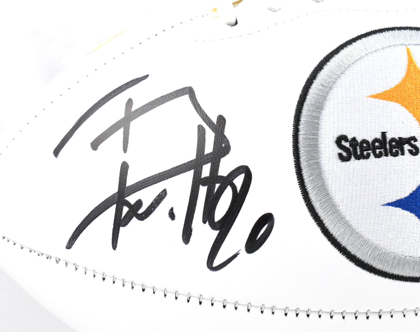 T.J. Watt Autographed Pittsburgh Steelers Logo Football - Beckett W Hologram