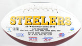 T.J. Watt Autographed Pittsburgh Steelers Logo Football - Beckett W Hologram