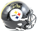 T.J. Watt Autographed Pittsburgh Steelers F/S Speed Helmet - Beckett W Hologram