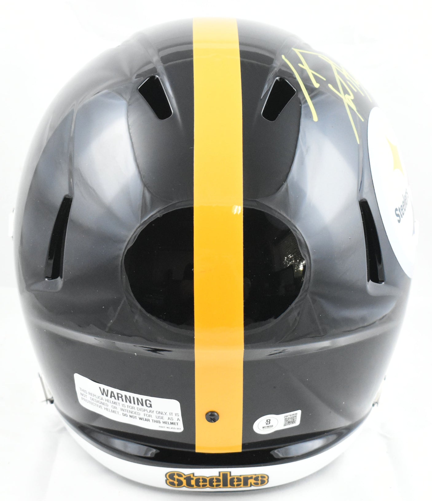 T.J. Watt Autographed Pittsburgh Steelers F/S Speed Helmet - Beckett W Hologram
