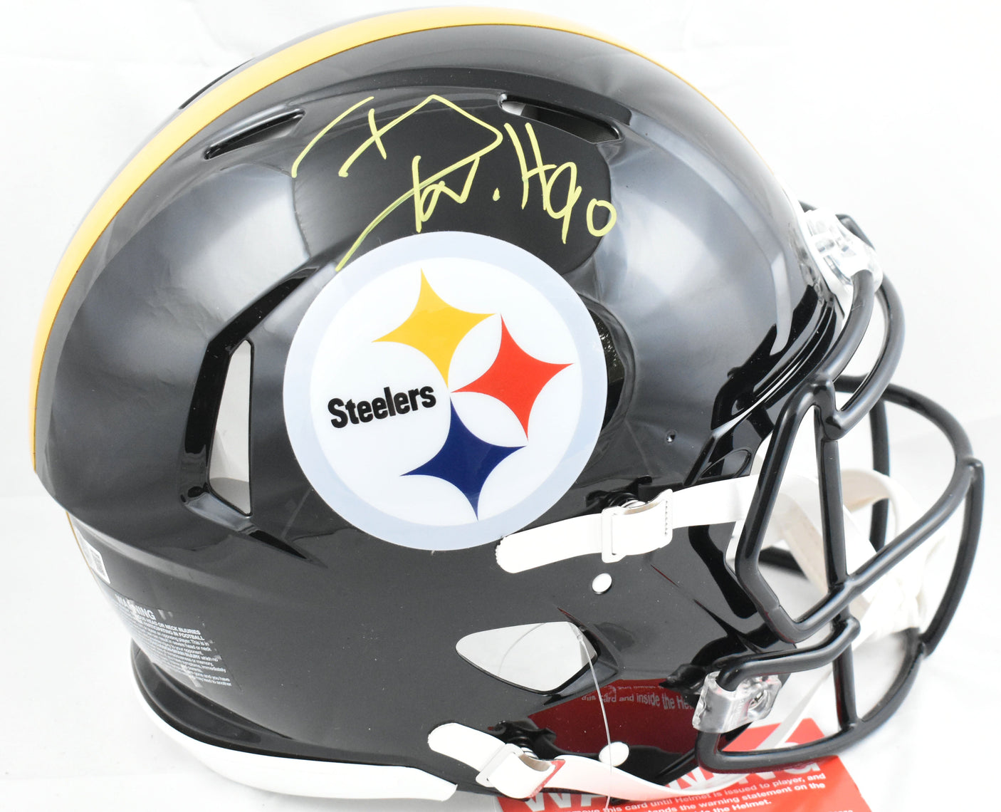 T.J. Watt Autographed Steelers F/S Speed Authentic Helmet - Beckett W Hologram