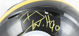 T.J. Watt Autographed Steelers F/S Speed Authentic Helmet - Beckett W Hologram