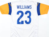 Kyren Williams Autographed White Pro Style Jersey - Beckett Hologram *Silver