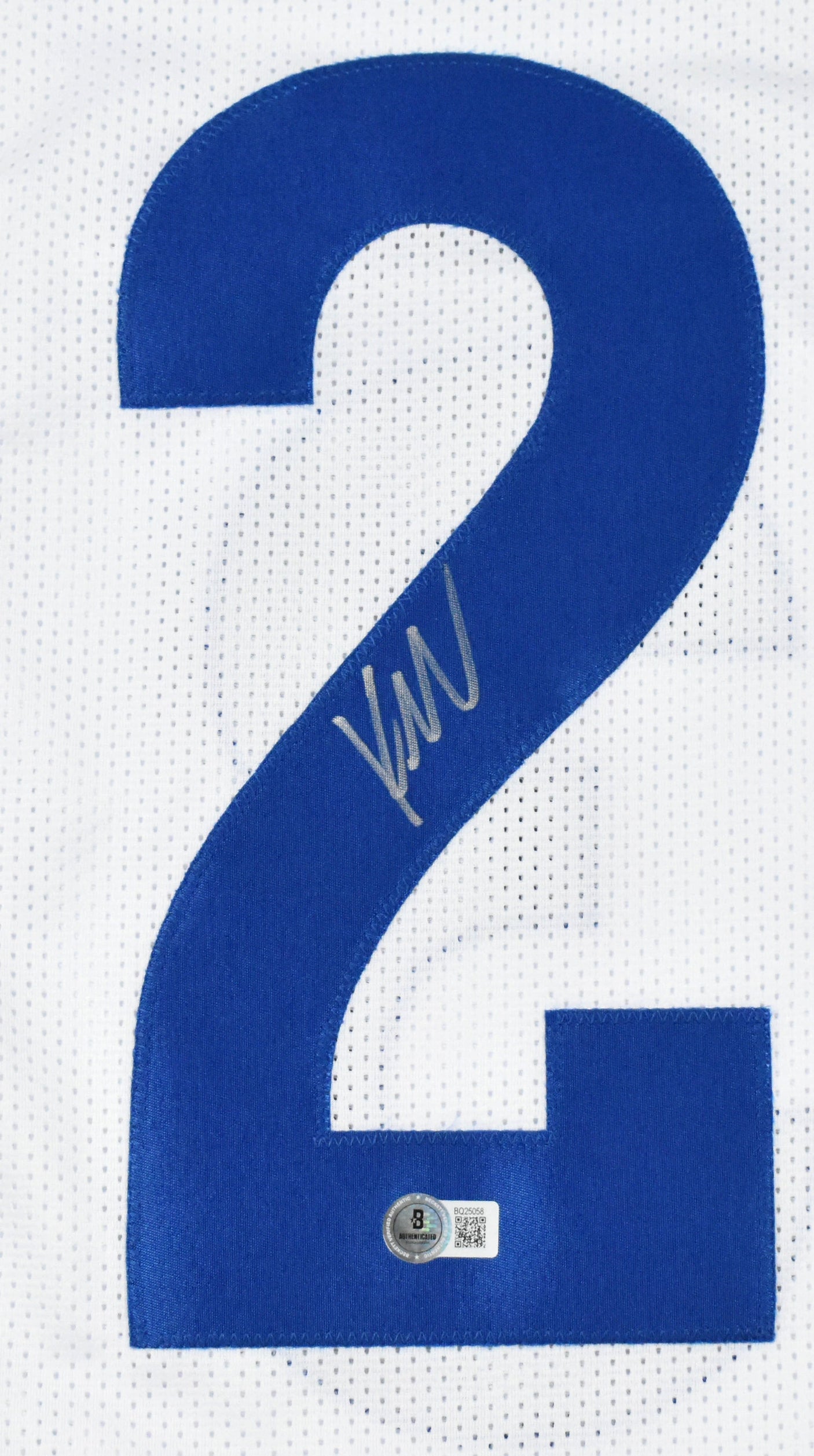 Kyren Williams Autographed White Pro Style Jersey - Beckett Hologram *Silver