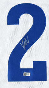 Kyren Williams Autographed White Pro Style Jersey - Beckett Hologram *Silver