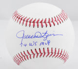 Rollie Fingers Autographed Rawlings OML Baseball 74 WS MVP-Beckett W Hologram