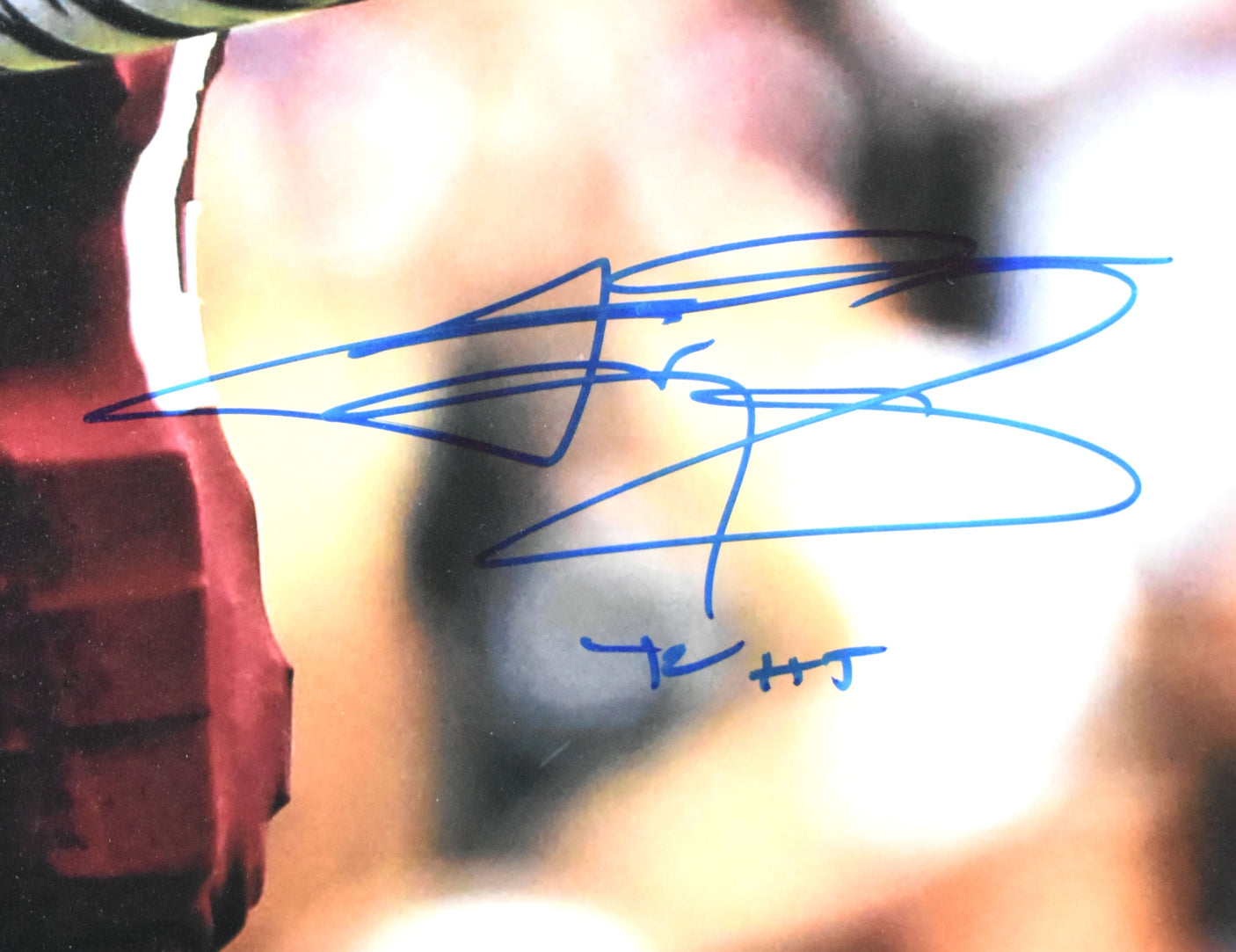Johnny Manziel Autographed Texas A&M 16x20 Close Up Photo HT-Beckett W Holo*Blue