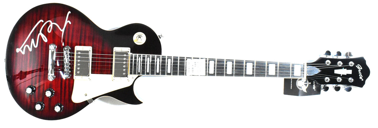 Michael J. Fox Autographed Back to the Future Grote Guitar #2-Beckett W Hologram