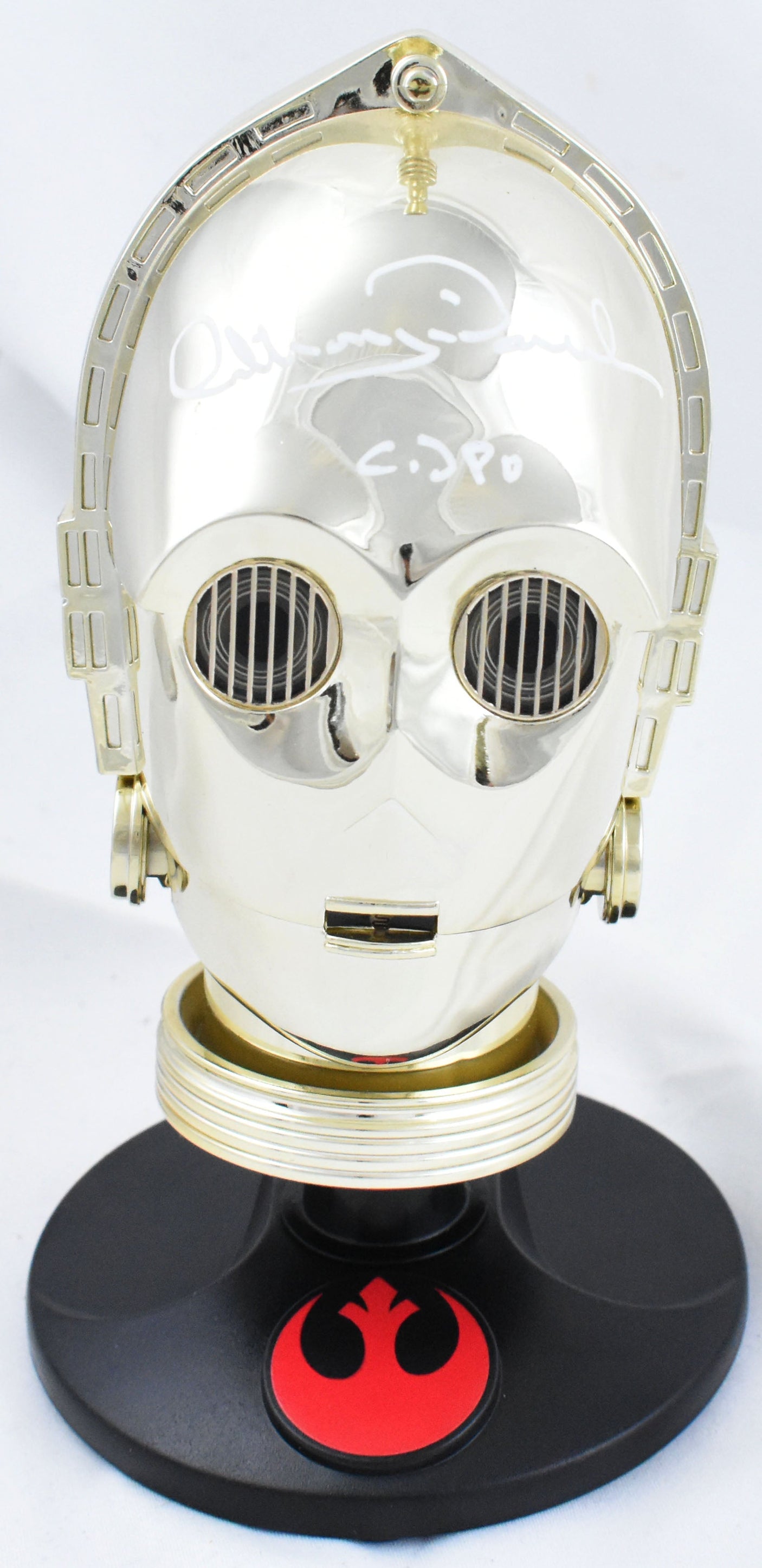 Anthony Daniels Autographed C-3PO Star Wars Miniature Helmet-Beckett W Hologram
