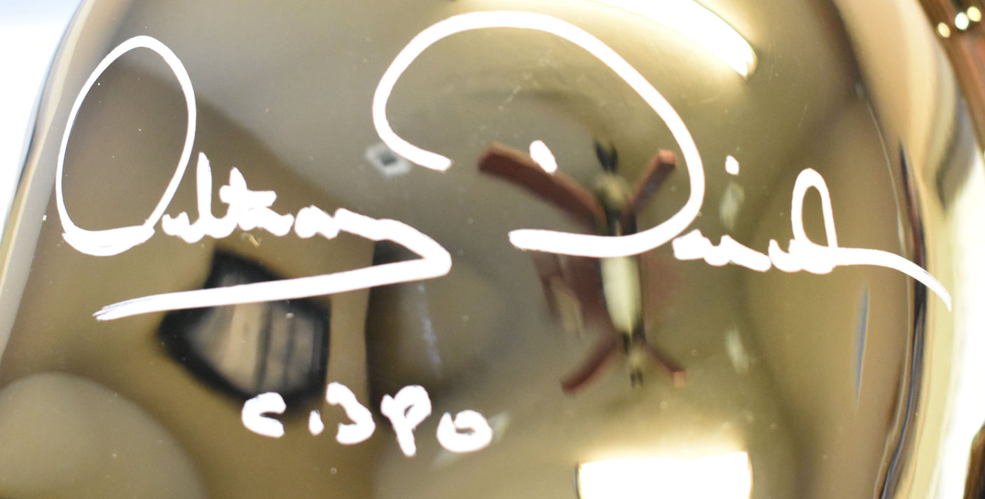 Anthony Daniels Autographed C-3PO Star Wars F/S Helmet Galactic Series-Beckett W
