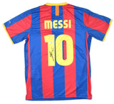 Lionel Messi Signed FC Barcelona Home Soccer Jersey #10 - Beckett W Hologram *L