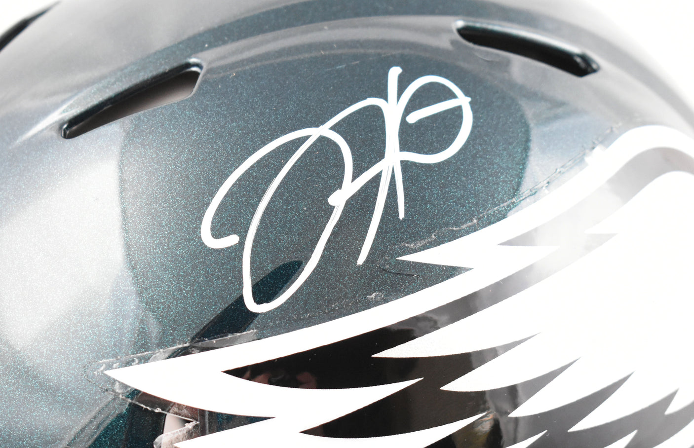 Jalen Hurts Autographed Philadelphia Eagles F/S Speed Authentic Helmet- Fanatics