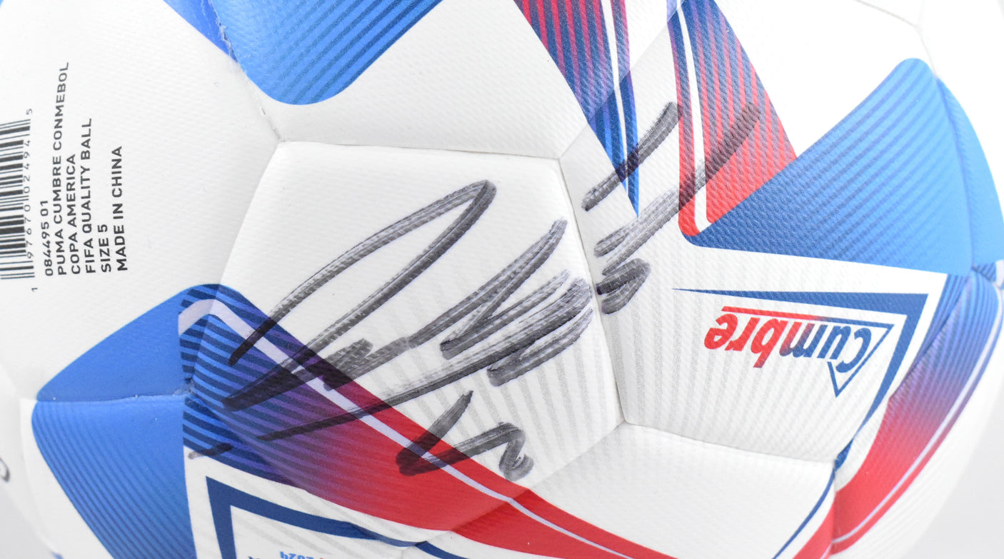 Araujo/ C. Olivera/ E. Martinez/ M. Ugarte/A. Canobbio Signed Soccer Ball JSA