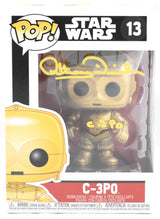 Anthony Daniels Autographed C-3PO Funko Pop #13 Star Wars - Beckett W Hologram