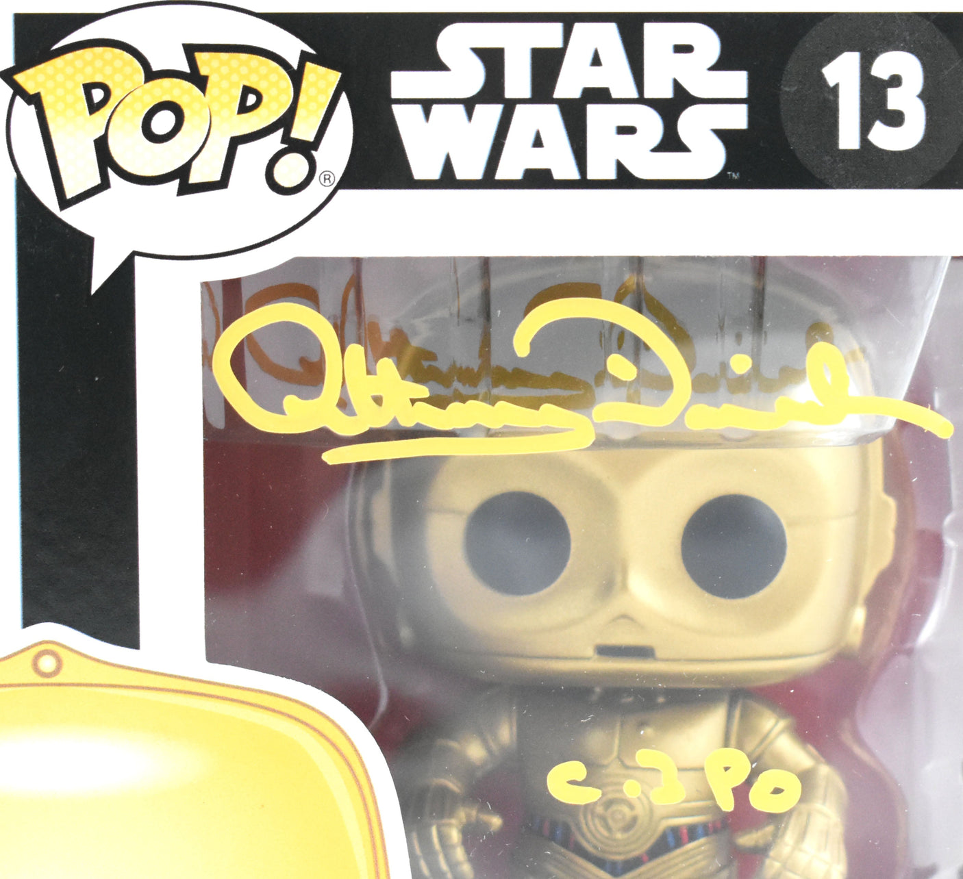 Anthony Daniels Autographed C-3PO Funko Pop #13 Star Wars - Beckett W Hologram