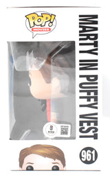 Michael J. Fox Autographed Marty Vest Funko Pop #961 BTTF - Beckett W Hologram