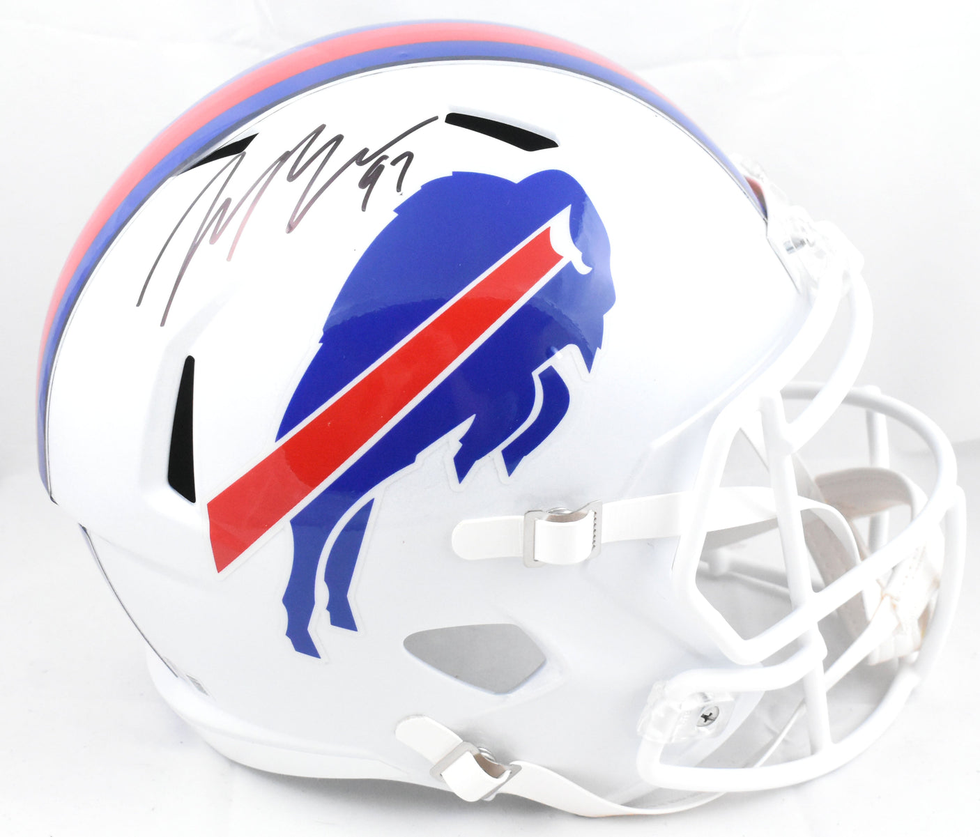 Joey Bosa Autographed Buffalo Bills F/S Speed Helmet - Beckett W Hologram *Black