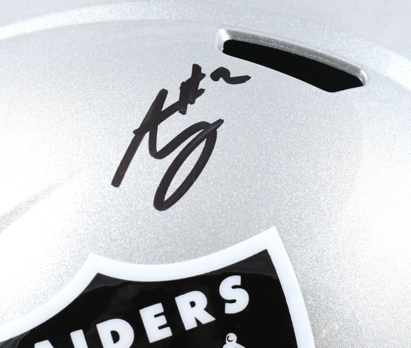 Ashton Jeanty Autographed Las Vegas Raiders F/S Speed Helmet- Beckett W Hologram