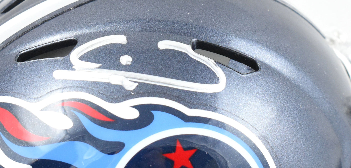 Calvin Ridley Autographed Tennessee Titans Speed Mini Helmet- Beckett W Hologram